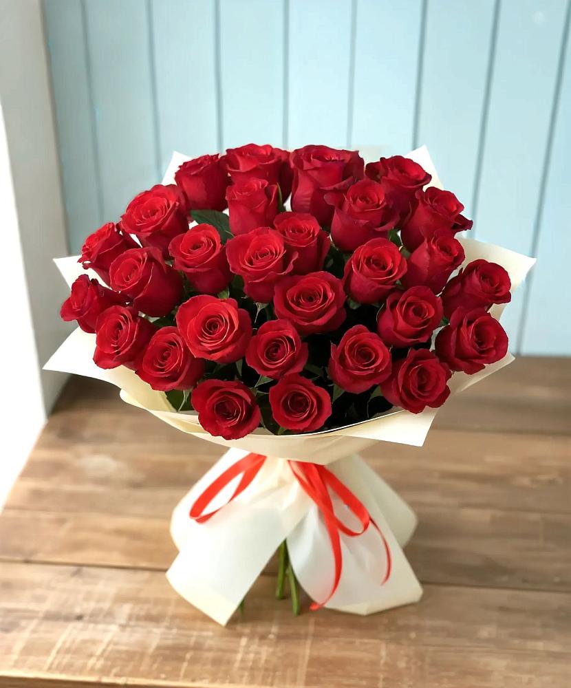 Букет 29 Красных роз в Солнечном Красноярского края