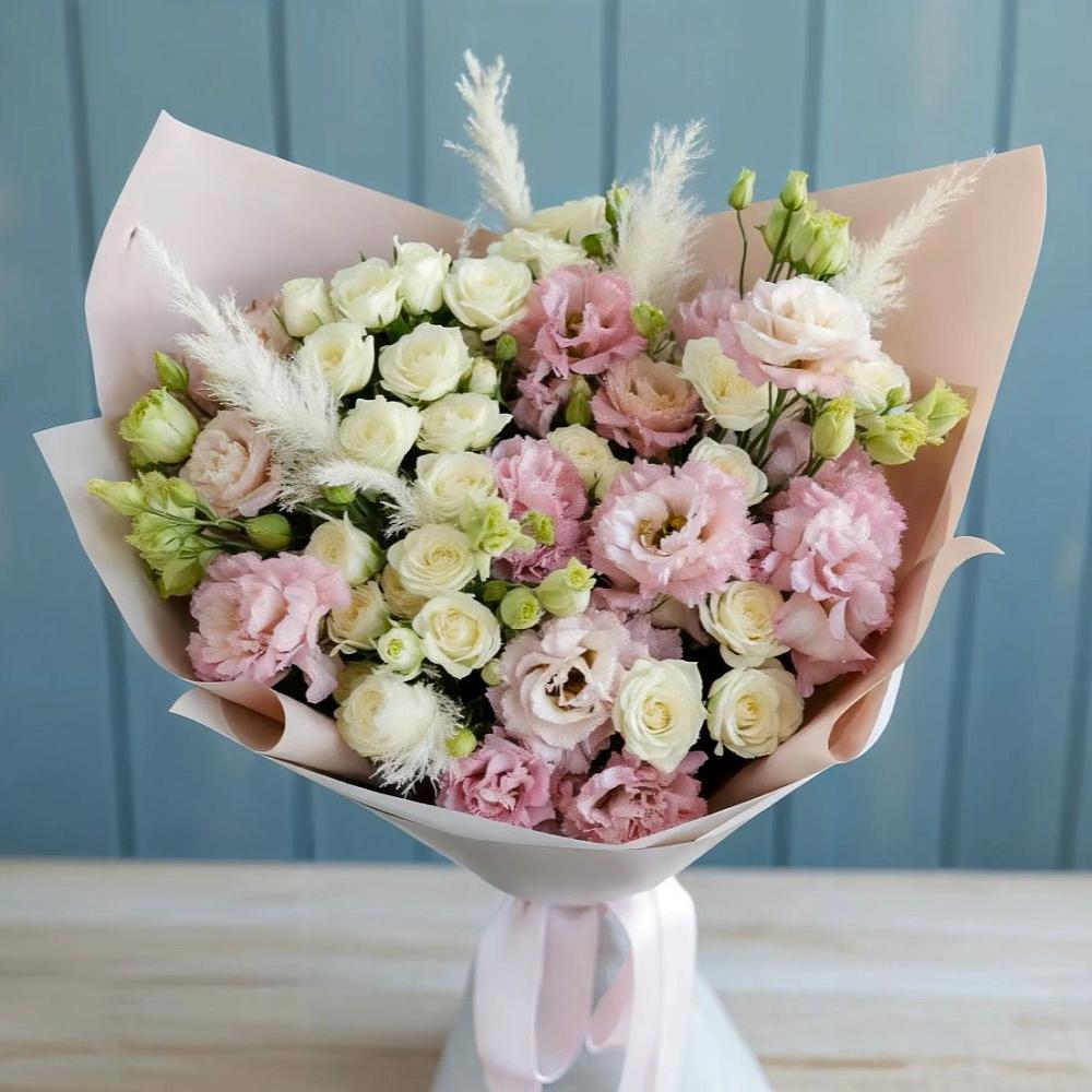 Букет цветов из: Альстромерии и Розы в Солнечном Красноярского края