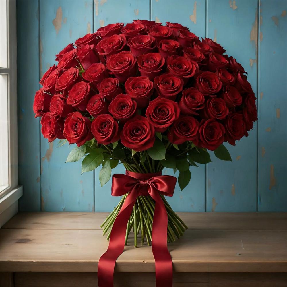 Букет Красные розы Блэк Меджик в Солнечном Красноярского края