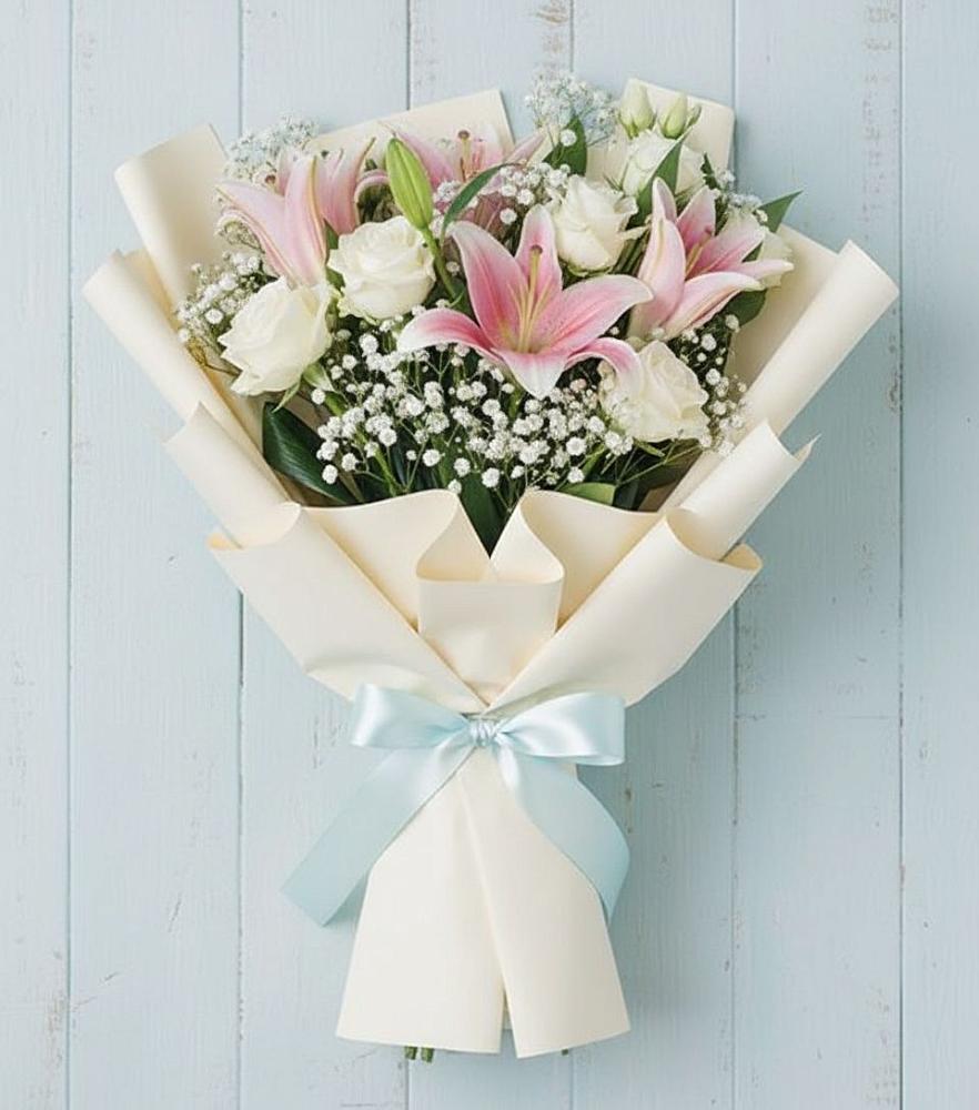 Букет цветов из: Лилии в Солнечном Красноярского края