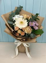 Букет цветов из:  Герберы и Хризантемы в Солнечном Красноярского края