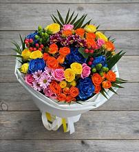 Букет цветов из:  Розы и Хризантемы в Солнечном Красноярского края
