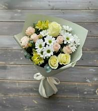 Букет цветов из:  Альстромерии, Розы и Хризантемы #REPLACE_PRED# Солнечном Красноярского края