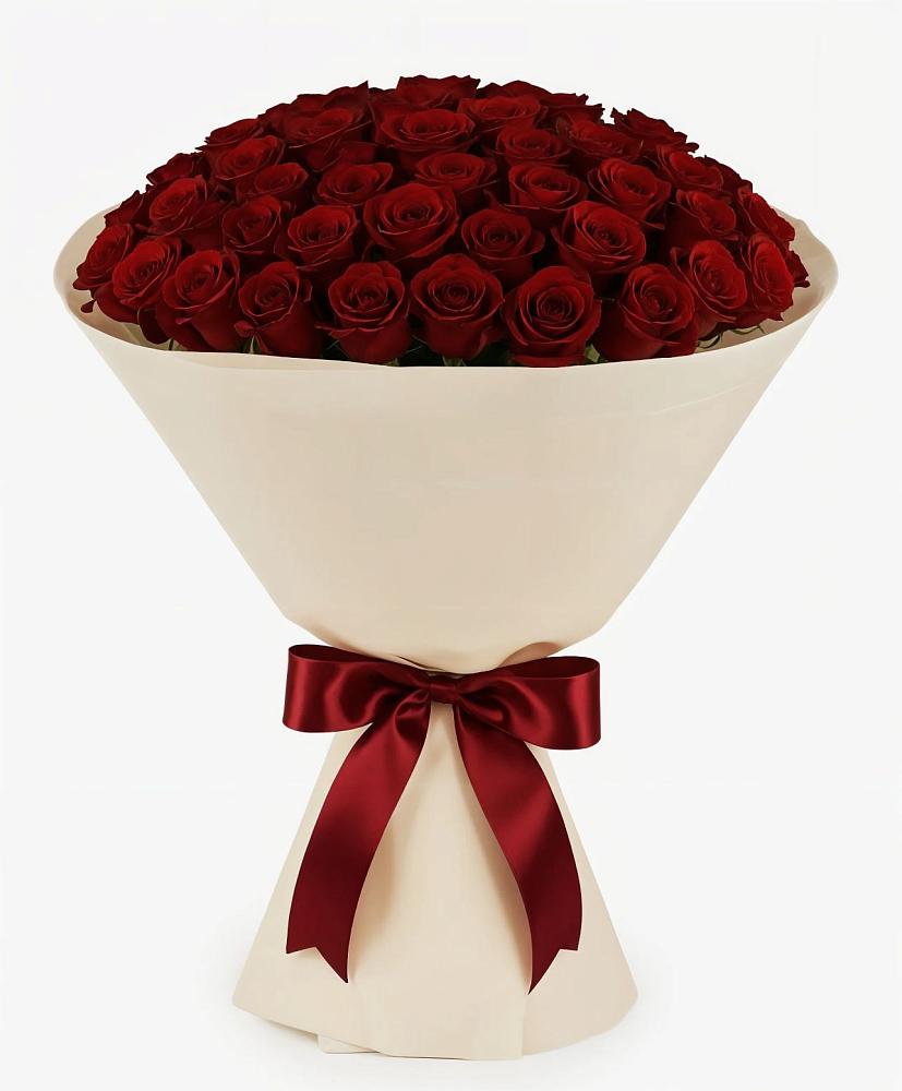 Букет 101 Бордовая роза Блэк Бакарра в Солнечном Красноярского края